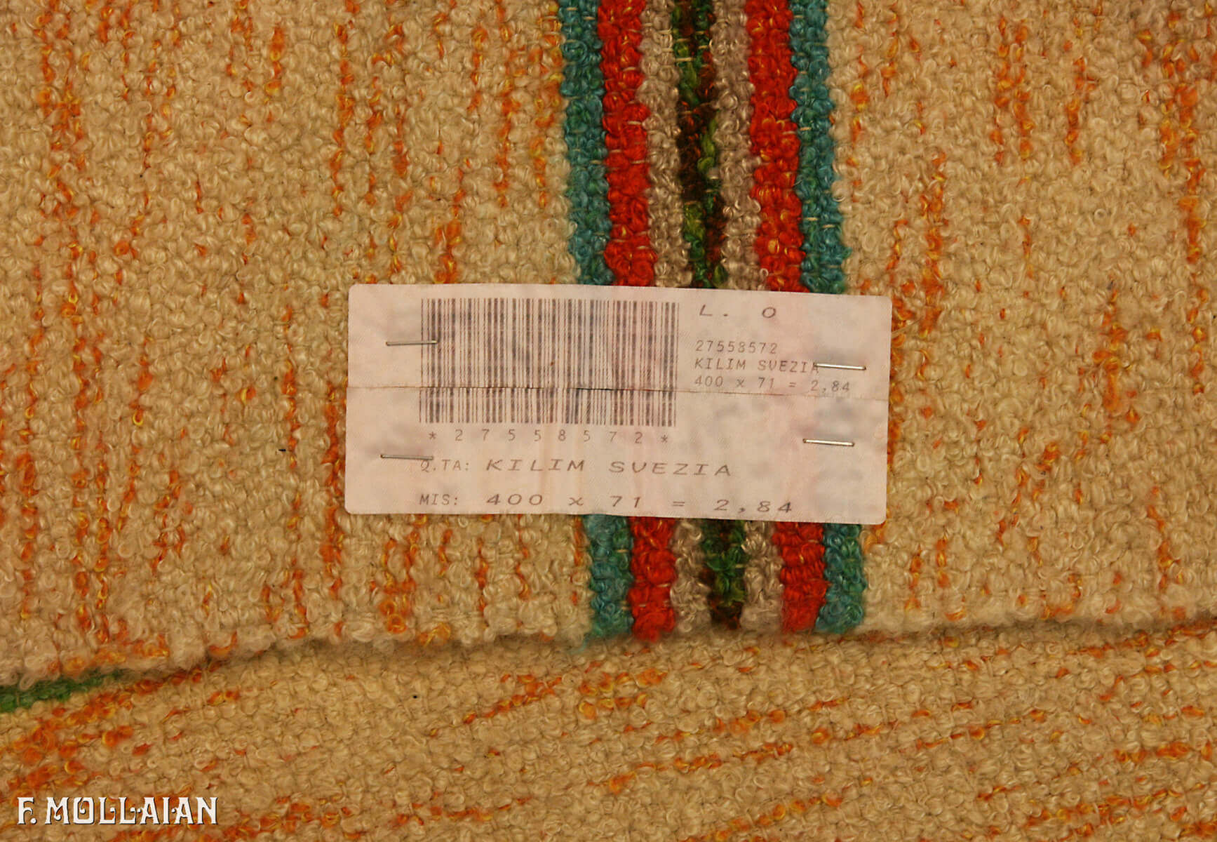 Semi-Antique Suédois Kilim n°:27558572